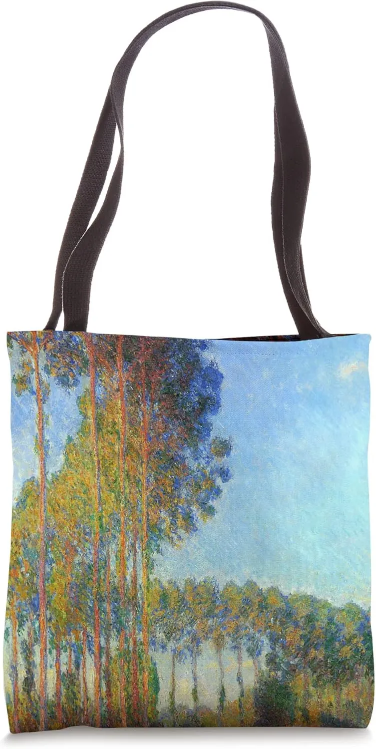 Polars on the Banks of the River Epte, Seen from the Marsh Tote Bag