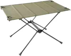 Portable Beach Table Portable Camping Table Folding Side Table Aluminum for Outdoor Travel Hiking Folding Camping Table (Color : Green, Size : 60 * 40 * 39.5cm)
