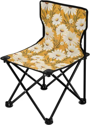 Portable Camping Chairs Florals Daisy Lightweight Folding Chair for Camping, Beach, Picnic, Travel and Sports with Carry Bag 20857857