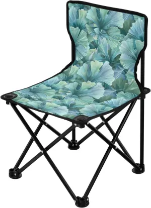 Portable Camping Chairs Leaves Tropical Palm Lightweight Folding Chair for Camping, Beach, Picnic, Travel and Sports with Carry Bag 20856085