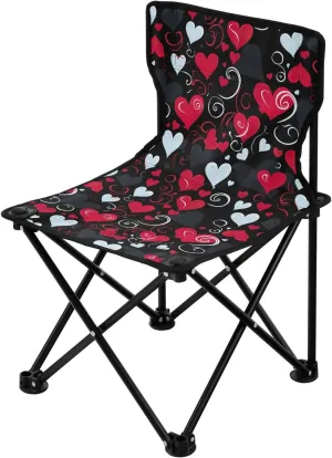Portable Camping Chairs Valentine's Day Heart Red Lightweight Folding Chair for Camping, Beach, Picnic, Travel and Sports with Carry Bag 20851067