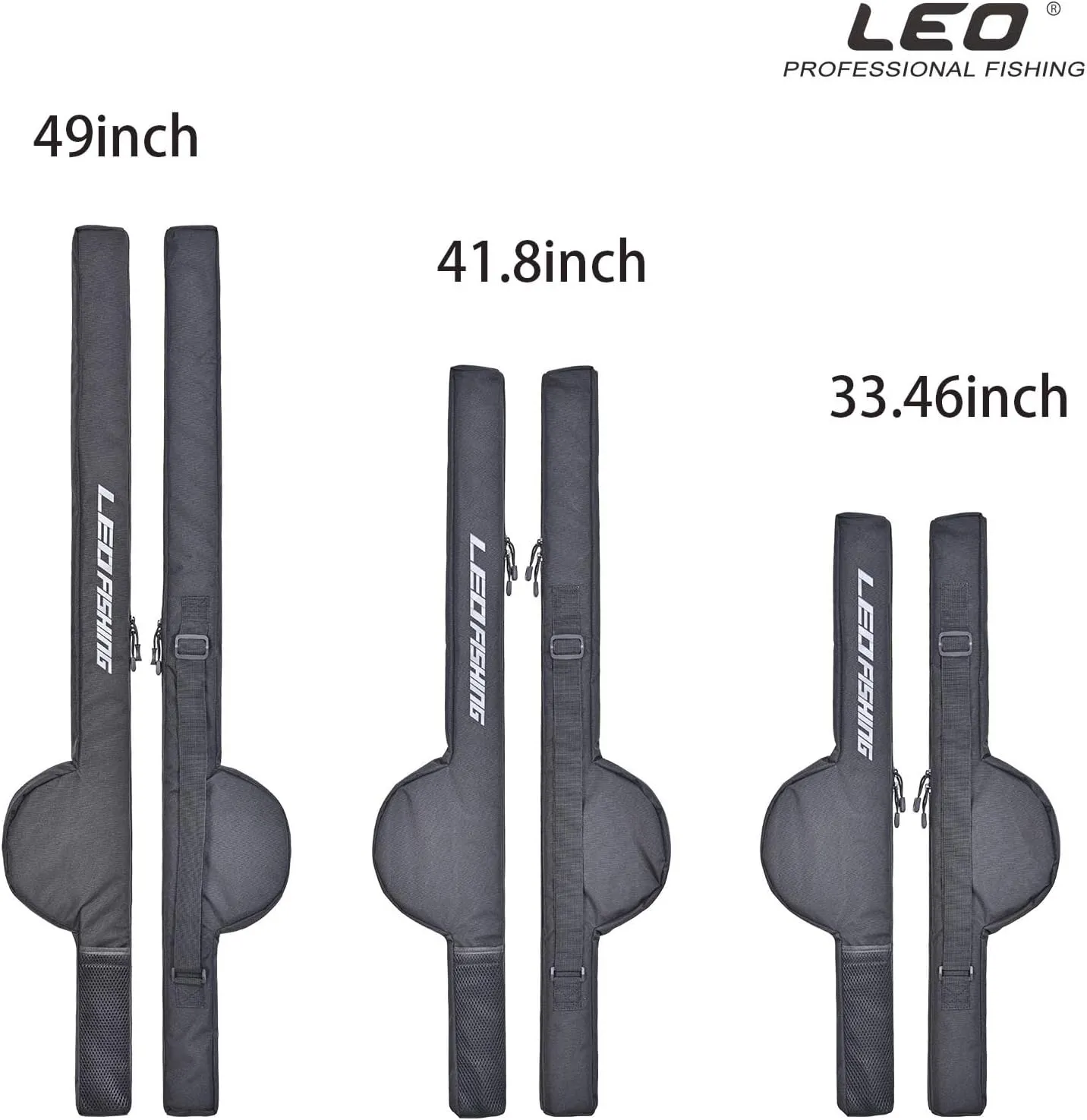 Portable Fishing Rod Case Foldable Fishing Pole Case Fishing Reel Storagefishing Pole Bag Fishing Rod Travel Case Fishing Pole Storage Ba (33.46inch) (49inch)