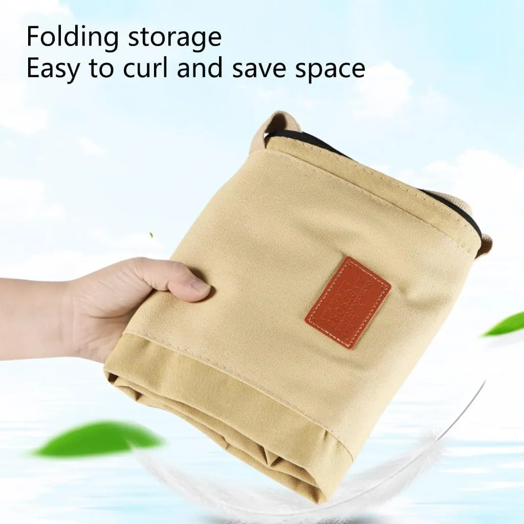 Portable Fishing Rod Organizers Bag Large Capacity Canvas Fishing Tackle Storage Bag Fishing Poles Bag Case for Outdoor