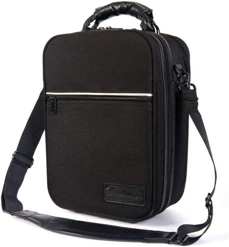 Portable OBOE Bag Waterproof Moisture-proof Double Shoulder Straps Oboe Case Fall-proof Woodwind Instrument Box Single Pack Standard Size Anti-scratch Oboe Cover (Black Color)