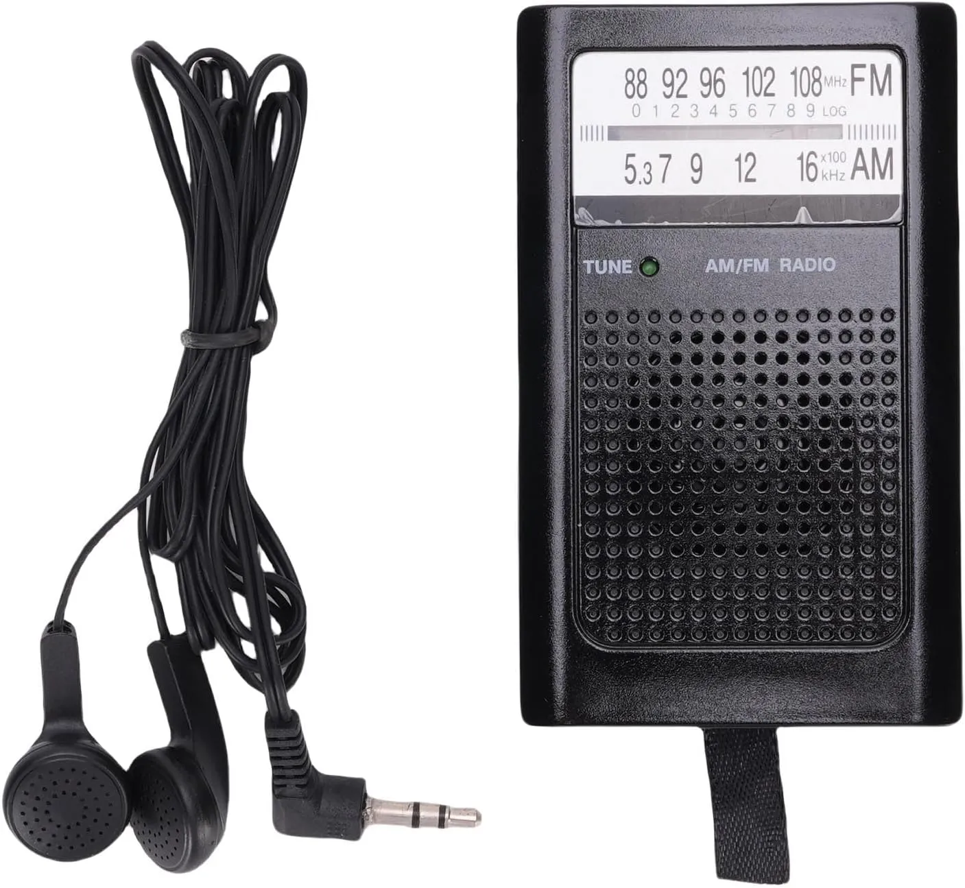 Portable Radio AM FM, Mini Radio Receiver with Earphones and Speaker, Pocket Radios Portable AM FM Small Personal Radios for Walk Jogging Gym Camping