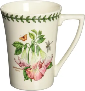 Portmeirion Exotic Botanic Garden 12oz Mandarin Mug, Arborea - Fine Earthenware, Made in England - Dishwasher, Microwave, Freezer, Oven Safe - Floral English Drinkware for Coffee & Tea