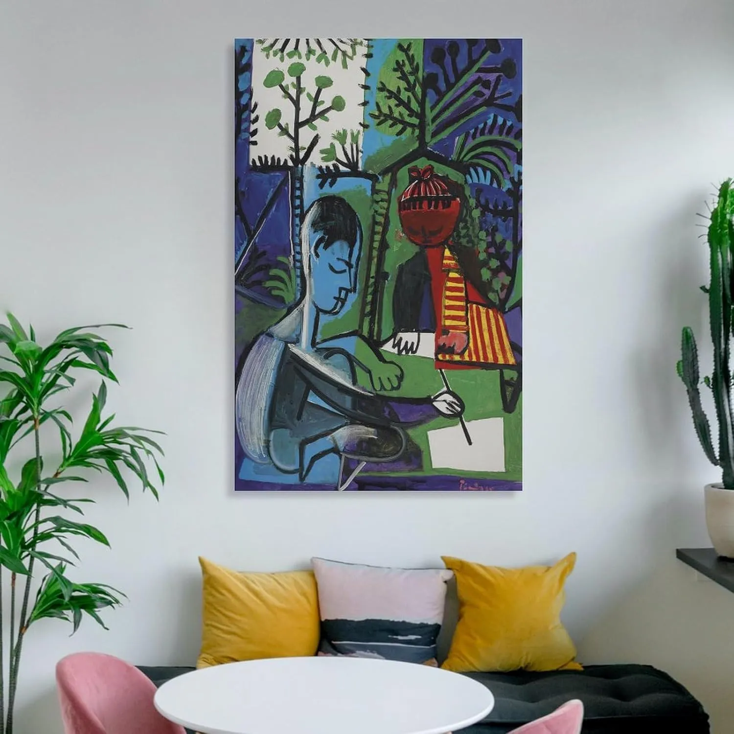 Poster Pablo Picasso Art Print Claude And Paloma Drawing Cubism Abstract Picture Print Wall Art Poster Painting Canvas Posters Artworks Gift Idea Room Aesthetic 20x30inch(50x75cm)