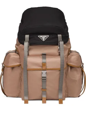 Prada - multi-compartment backpack - men - - One Size - Neutrals