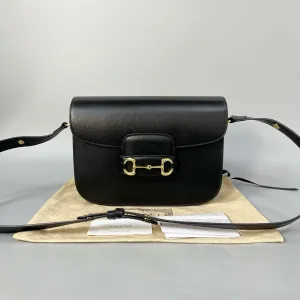 Preloved Gucci 1955 crossbody bag 25*15CM Black XJ11396