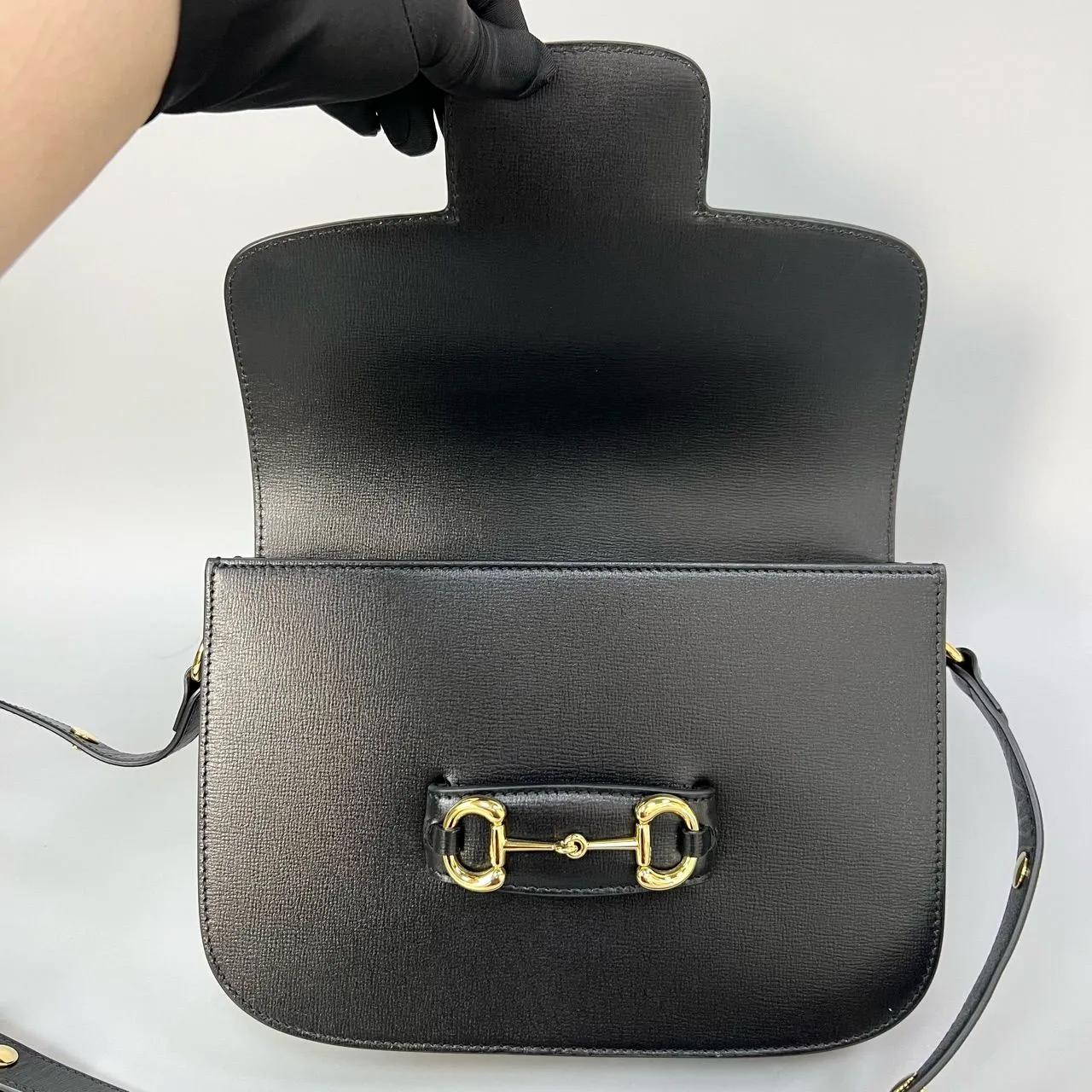 Preloved Gucci 1955 crossbody bag 25*15CM Black XJ11396