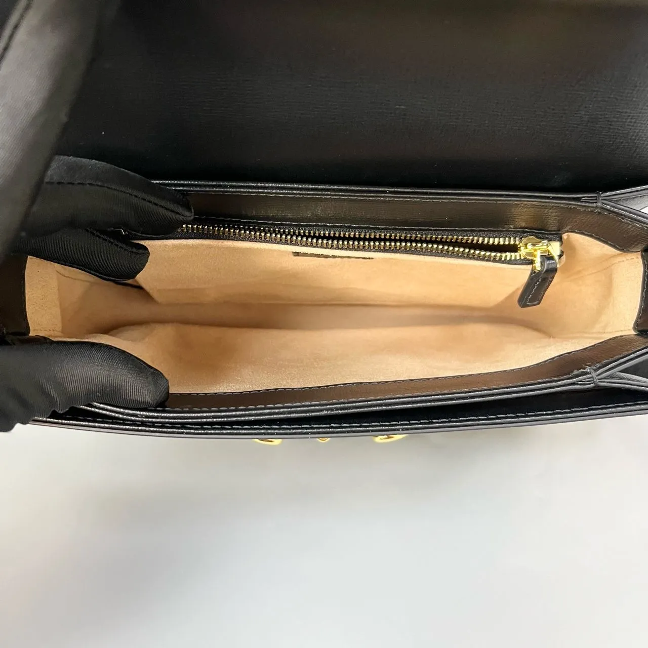 Preloved Gucci 1955 crossbody bag 25*15CM Black XJ11396
