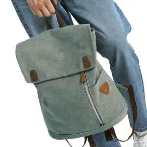 Premium Canvas Backpack – Large Hiking, School, Travel & Sport Shoulder Bag