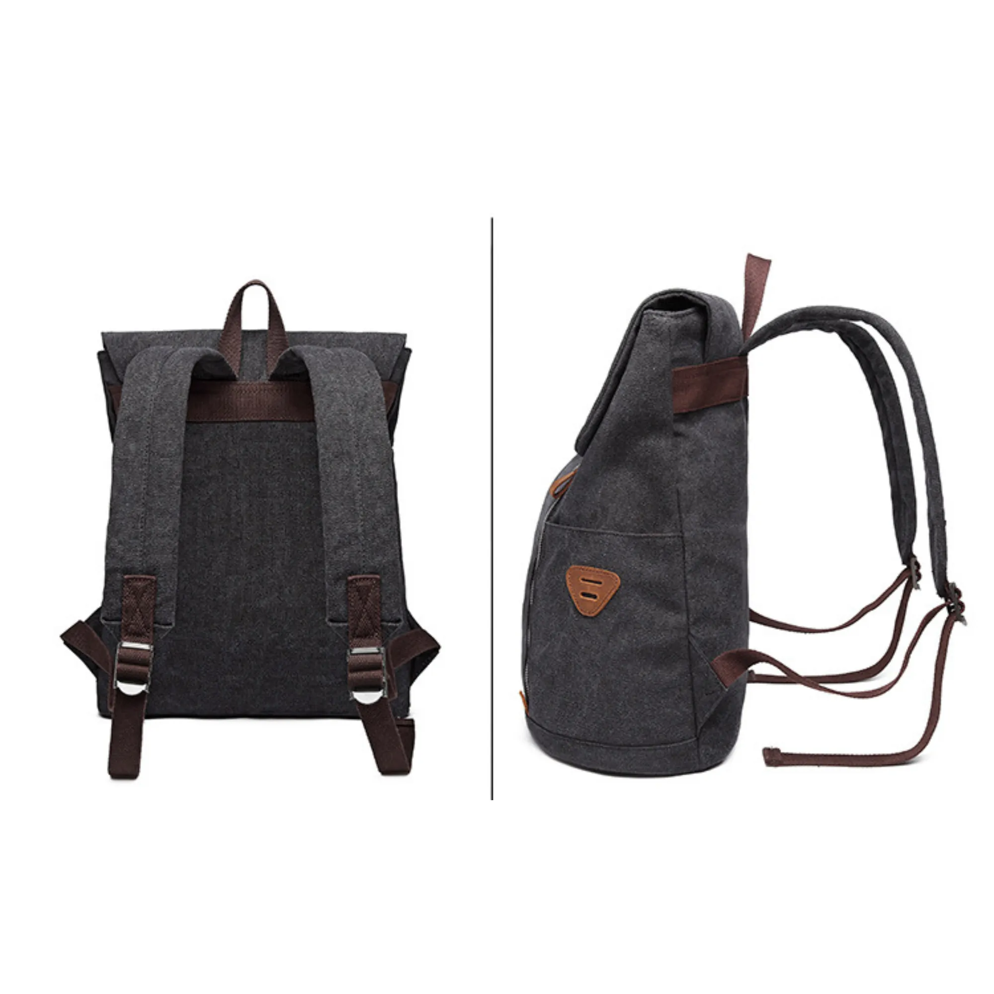 Premium Canvas Backpack – Large Hiking, School, Travel & Sport Shoulder Bag