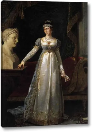 Princess Pauline Borghese by Robert Lefevre - 11" x 16" Gallery Wrap Canvas Art Print - Ready to Hang