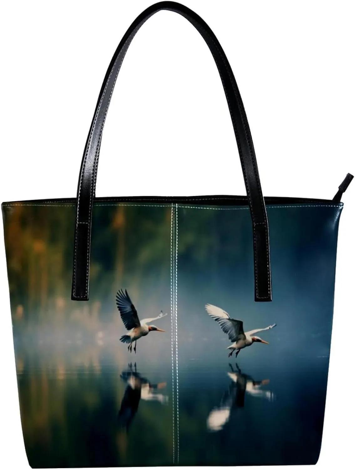 Purses for Women,Tote Bag Aesthetic,Women's Tote Handbags,Crane Portrait