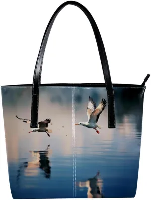Purses for Women,Tote Bag Aesthetic,Women's Tote Handbags,Crane Portrait