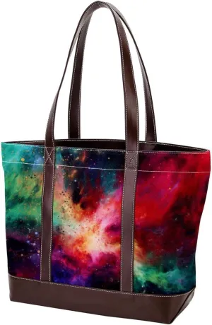 Purses for Women,Tote Bag for Women,Handbags for Women,Abstract Galaxy Nebula