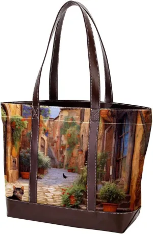 Purses for Women,Tote Bag for Women,Handbags for Women,Vintage Yard Home Plants