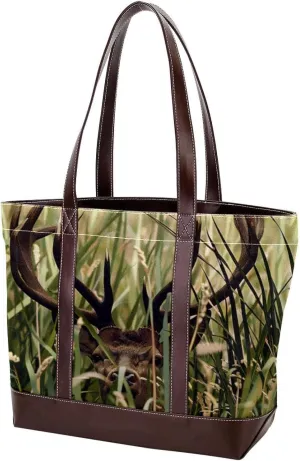 Purses for Women,Tote Bag for Women,Handbags for Women,Wild Deer African Grasslands