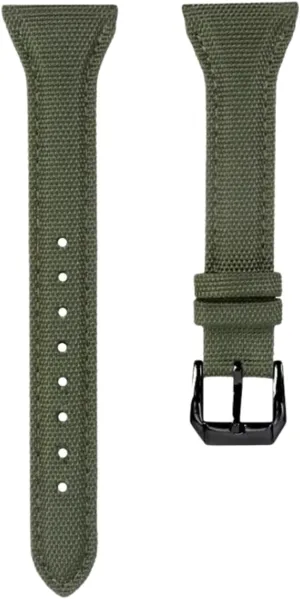 Quick Release Watch Strap Watch Band, 22mm Genuine Leather Bottom Men Sports Breathable Nylon Watch Strap for Smart Watch Replacement Watchband