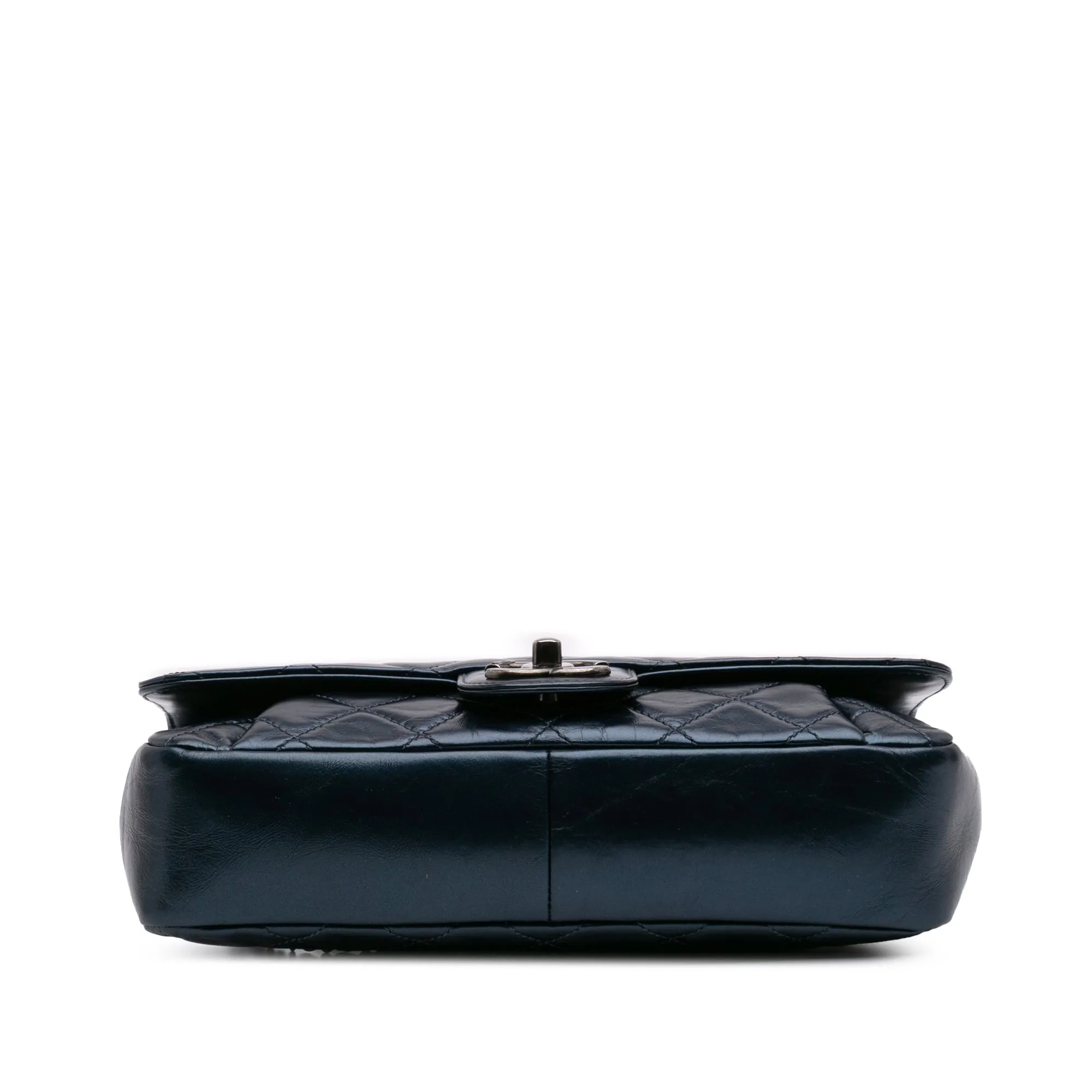 Quilted Glazed Calfskin Coco Pleats Flap