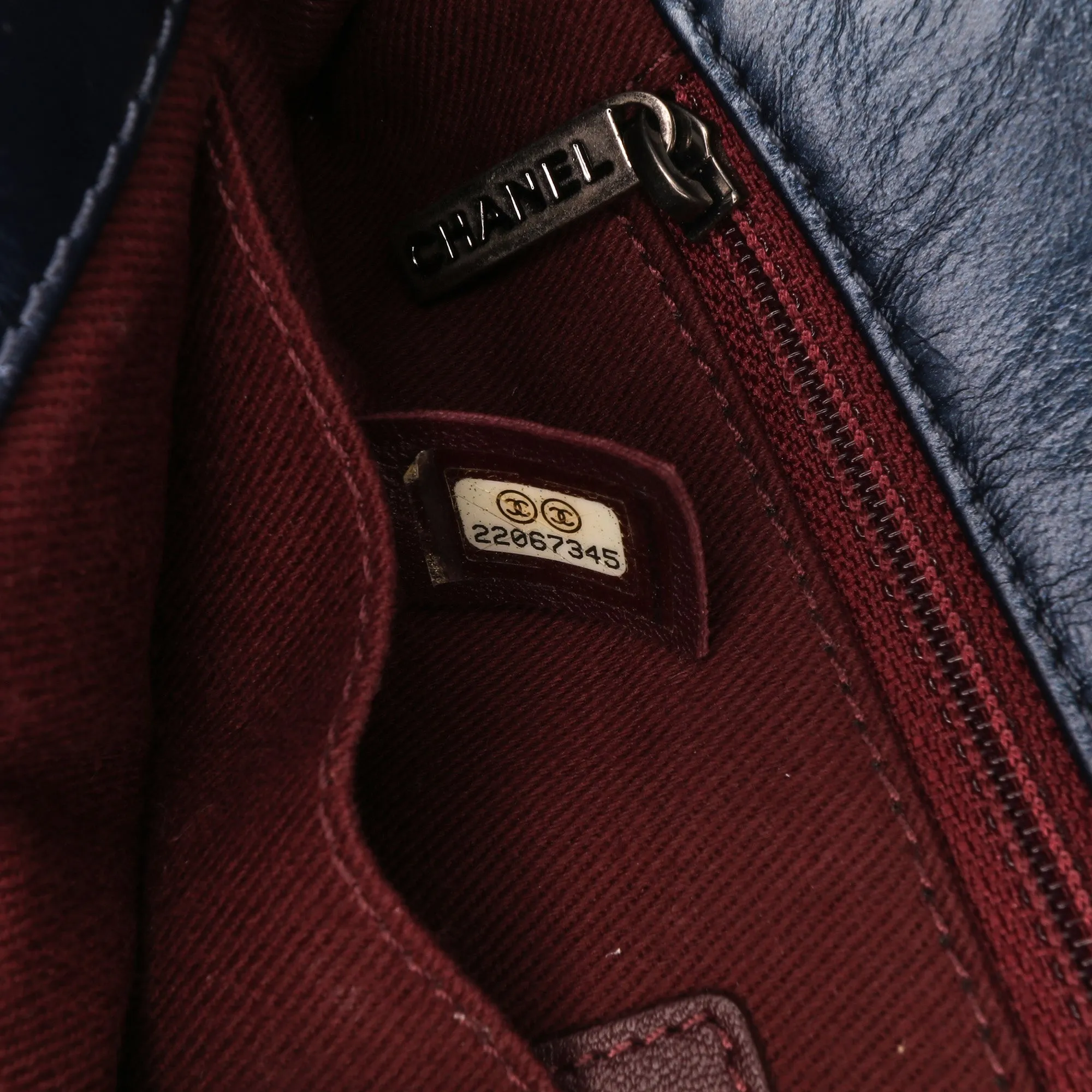 Quilted Glazed Calfskin Coco Pleats Flap