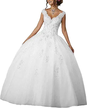 QXMYOO Ball Gown Quinceanera Dresses Sweet 16 Prom Party Princess Dress for Teens