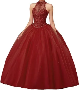 QXMYOO Ball Gown Quinceanera Dresses Sweet 16 Prom Party Princess Dress for Teens
