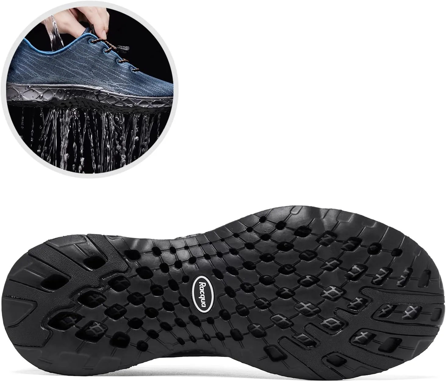 Racqua Women Men Breathable Mesh Water Shoes