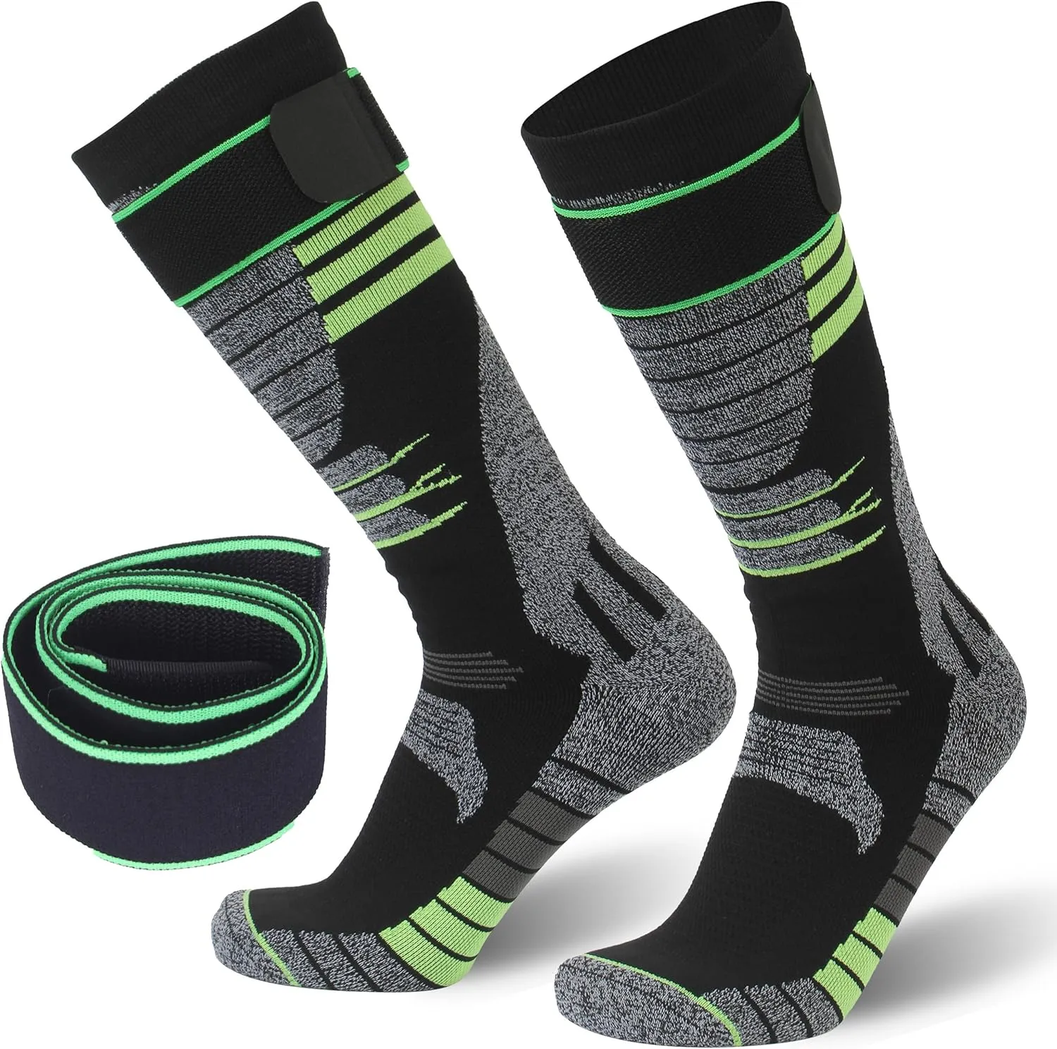 RANDY SUN Merino Wool Waterproof Socks, Men Women Knee High Breathable Hiking Running Socks 1 Pair