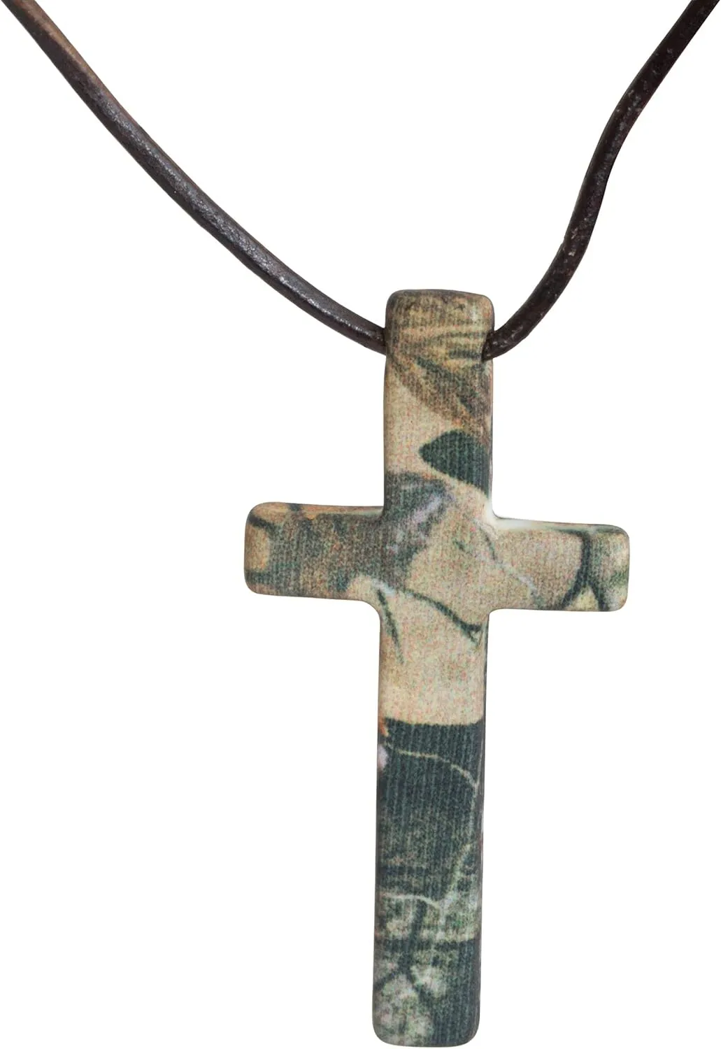Realtree AP Hunters Hunting Camo Cross Necklace Pendant Jewelry Men Made USA