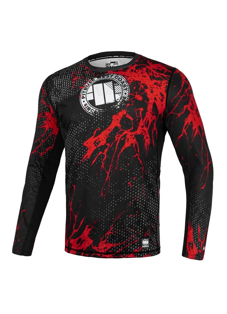 Red Dog II - Black/Red Mesh Longsleeve Performance Pro Plus