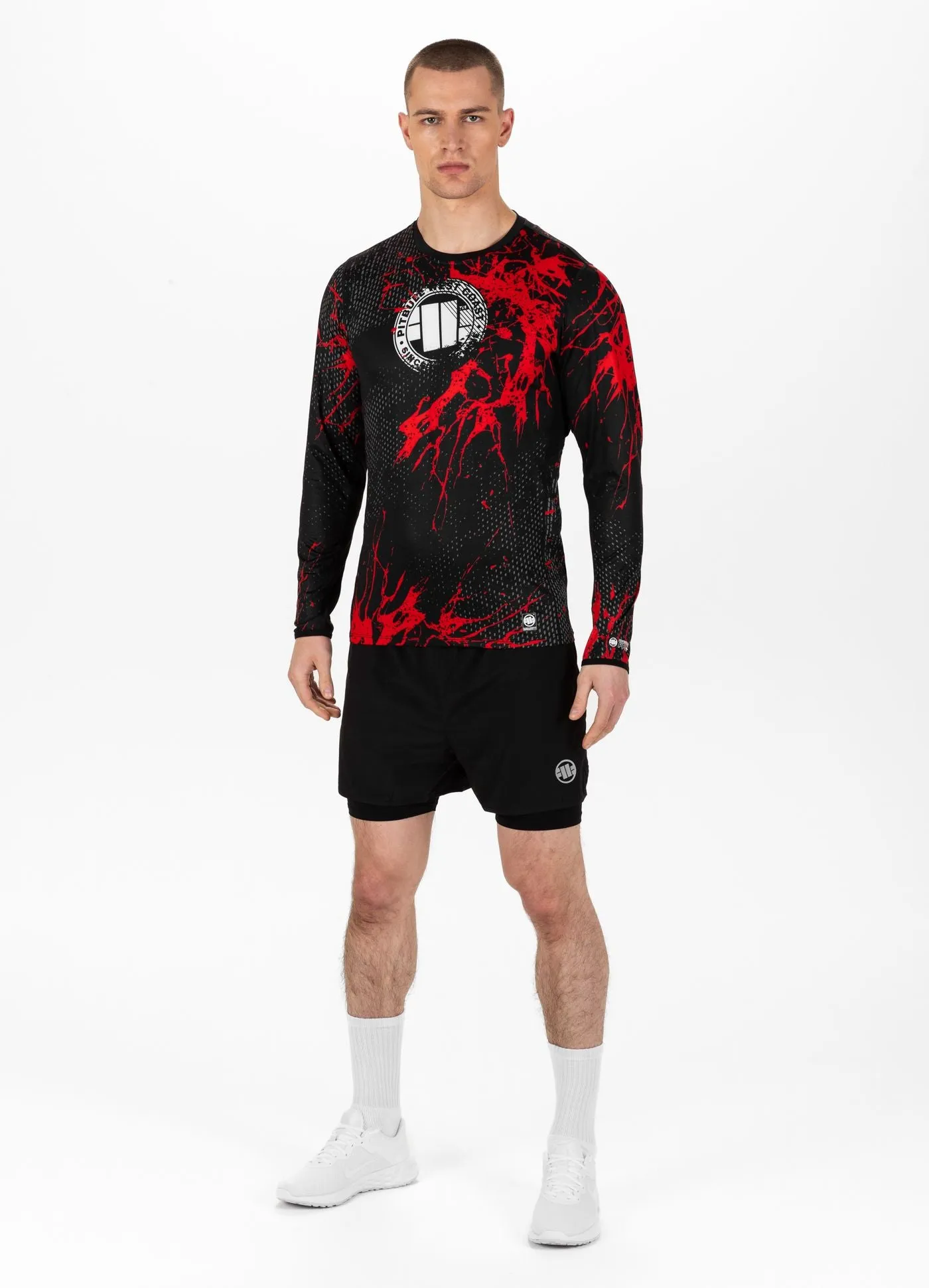 Red Dog II - Black/Red Mesh Longsleeve Performance Pro Plus
