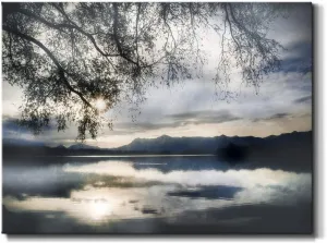 Renditions Gallery Staffelsee Lake Wall Art, Nature Landscape, Scenic Bavaria Germany Outdoor Setting, Premium Gallery Wrapped Canvas, Ready to Hang, 24 in H x 36 in W, Made in America Print