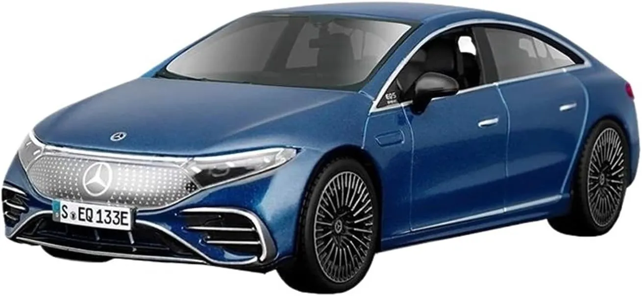 Resin Car Models Kit 1:27 Fit for Mercedes-Benz EQS 2022 Alloy Car Model Die-Casting Static Precision Model Collection Toy