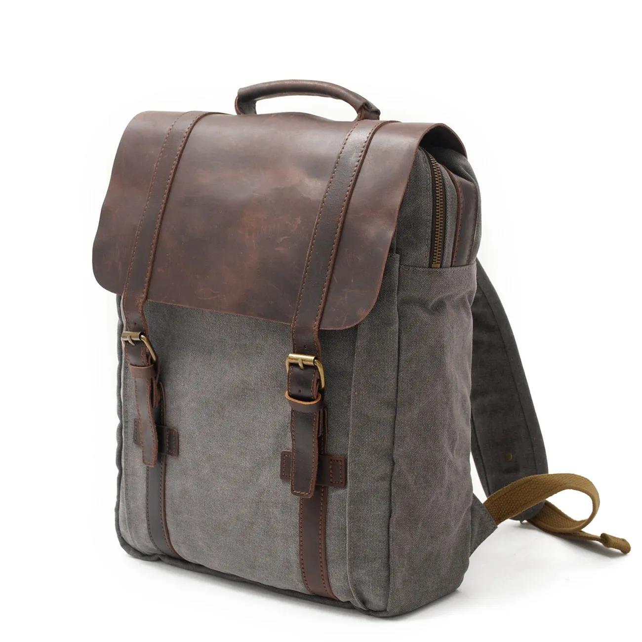 Retro Vintage Bookbag with Multiple Pockets and Stylish Look