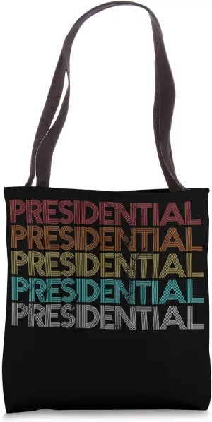Retro Vintage Presidential Tote Bag