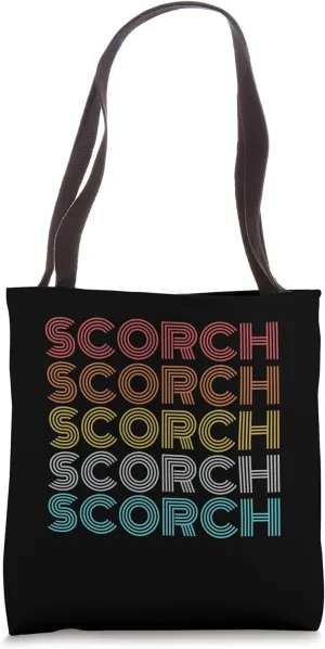Retro Vintage Scorch Tote Bag