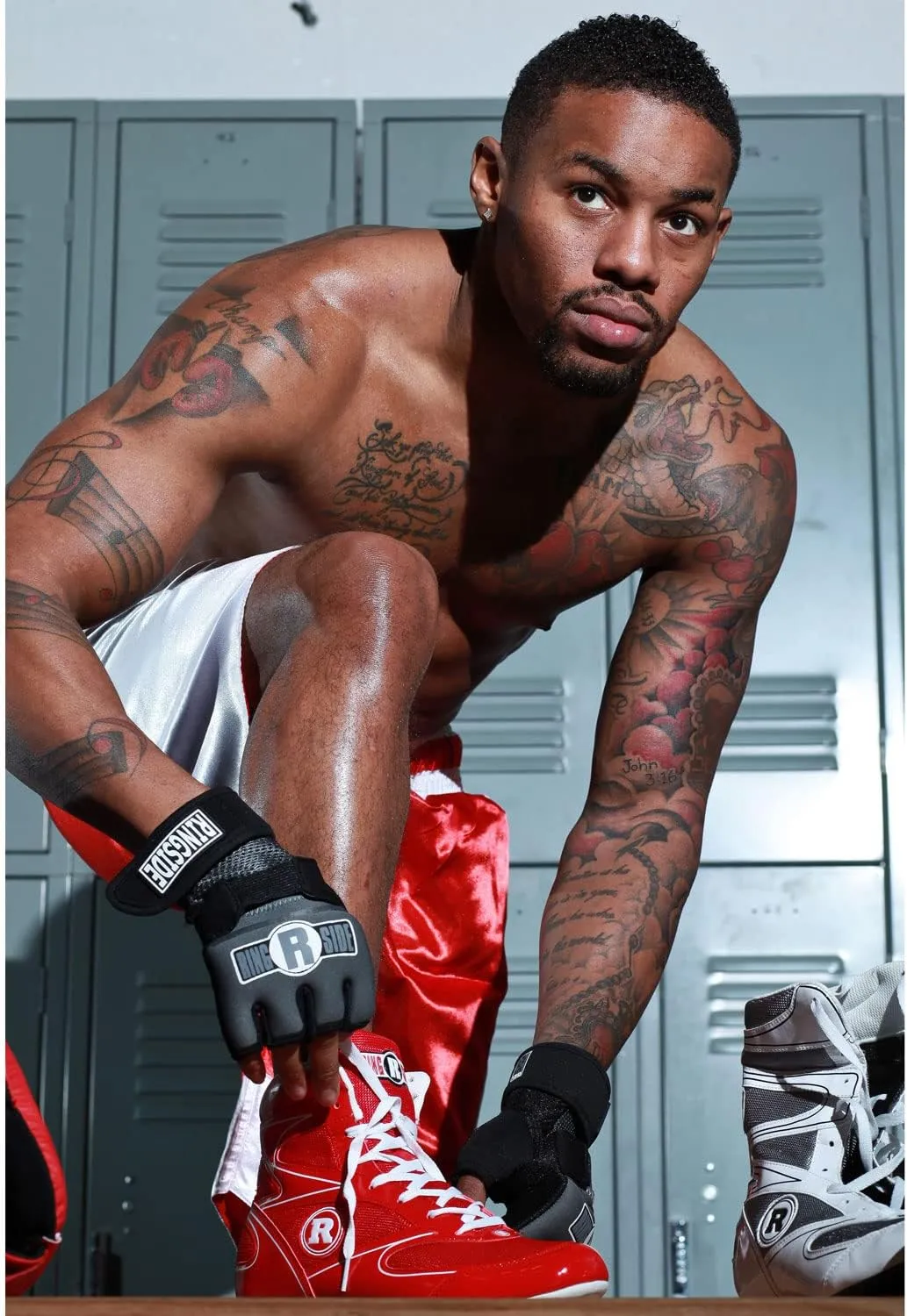 Ringside Undefeated Boxing Shoes, Synthetic Leather Shoes for Men and Women, Lightweight, High-Top Ankle Shoes for Boxing, Workout, Training, and Competition, Available in Different Sizes (2-13)