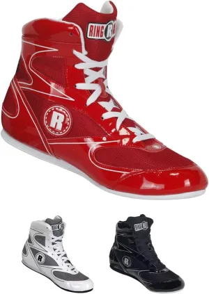 Ringside Undefeated Boxing Shoes, Synthetic Leather Shoes for Men and Women, Lightweight, High-Top Ankle Shoes for Boxing, Workout, Training, and Competition, Available in Different Sizes (2-13)