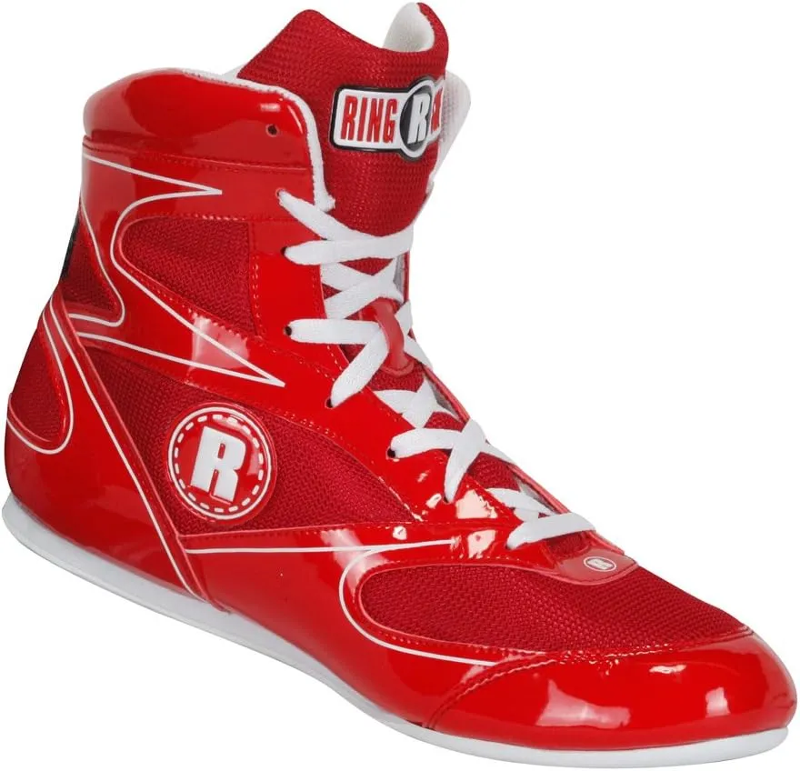 Ringside Undefeated Boxing Shoes, Synthetic Leather Shoes for Men and Women, Lightweight, High-Top Ankle Shoes for Boxing, Workout, Training, and Competition, Available in Different Sizes (2-13)