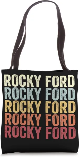 Rocky Ford Colorado Rocky Ford CO Retro Vintage Text Tote Bag