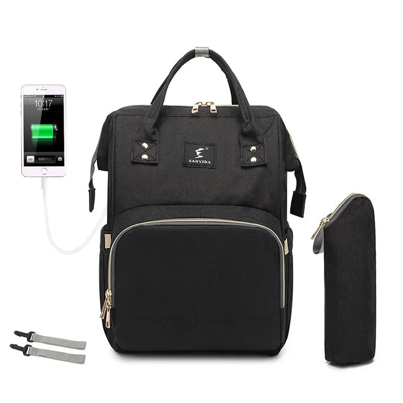 Rose – Multi-Compartment Backpack with Top Handles and Zippered Pockets