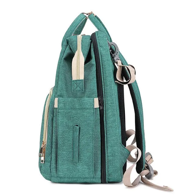 Rose – Multi-Compartment Backpack with Top Handles and Zippered Pockets