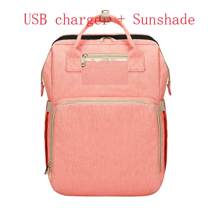 Rose – Multi-Compartment Backpack with Top Handles and Zippered Pockets