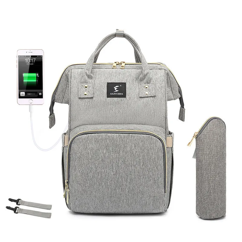 Rose – Multi-Compartment Backpack with Top Handles and Zippered Pockets