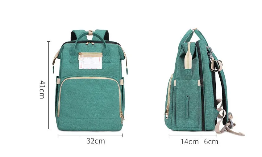 Rose – Multi-Compartment Backpack with Top Handles and Zippered Pockets
