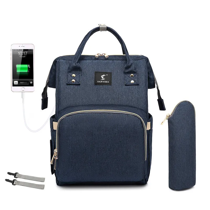 Rose – Multi-Compartment Backpack with Top Handles and Zippered Pockets