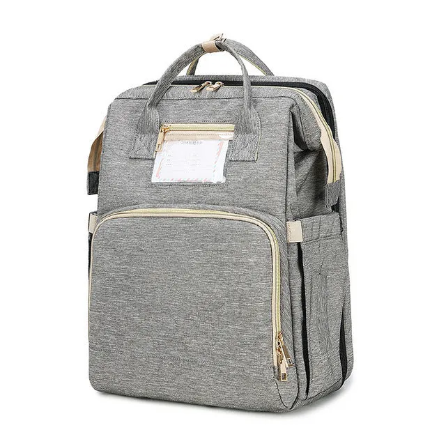 Rose – Multi-Compartment Backpack with Top Handles and Zippered Pockets