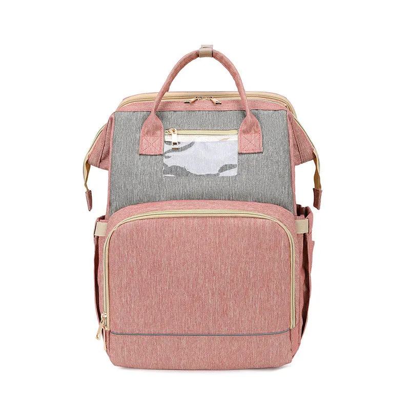 Rose – Multi-Compartment Backpack with Top Handles and Zippered Pockets
